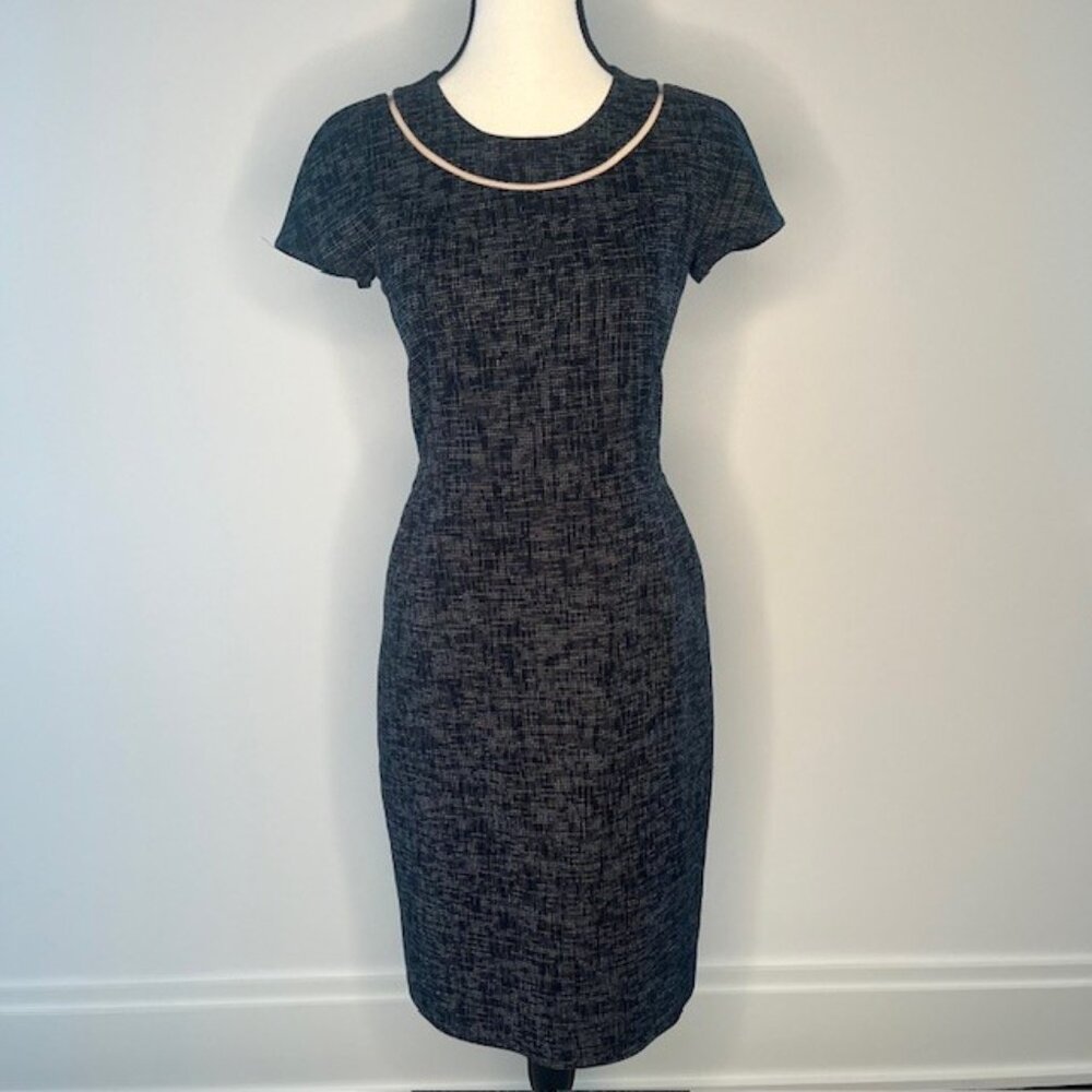 Escada Women's Black Sheath Dress with print, Size 32 (EUR), M (US)